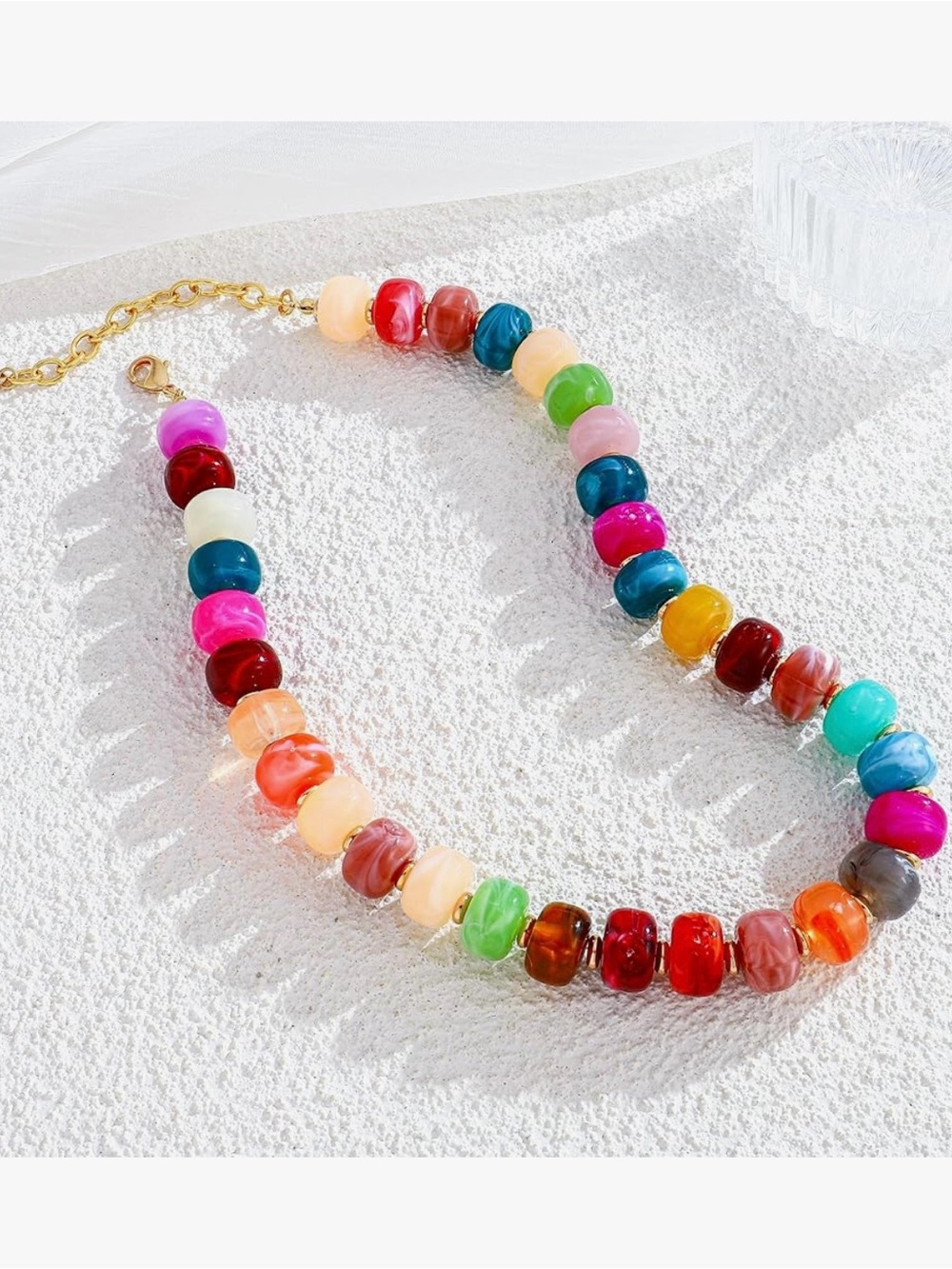 LILIE&WHITE Resin Chunky Colorful Beaded Necklace NEW